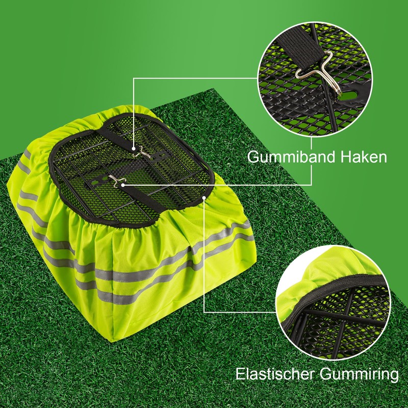 Rain Cover Bicycle Basket, Bicycle Basket Cover, Waterproof with Reflective