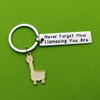 Llama Keychain Llama Gift Never Forget How Llamazing You are