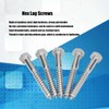 304 Stainless Steel Half Thread Bolt Wood Hex Lag Screws