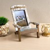 EXCELLO GLOBAL PRODUCTS Beach Chair Photo Frame: Holds 4x6 Vertical