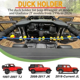 Paracord Duck Holder for Jeep Wrangler YJ TJ JK JL and Gladiator JT,Rubber Ducks Plug Ducks Mounts,Rubber Ducks Organizer for Jeep,Blue
