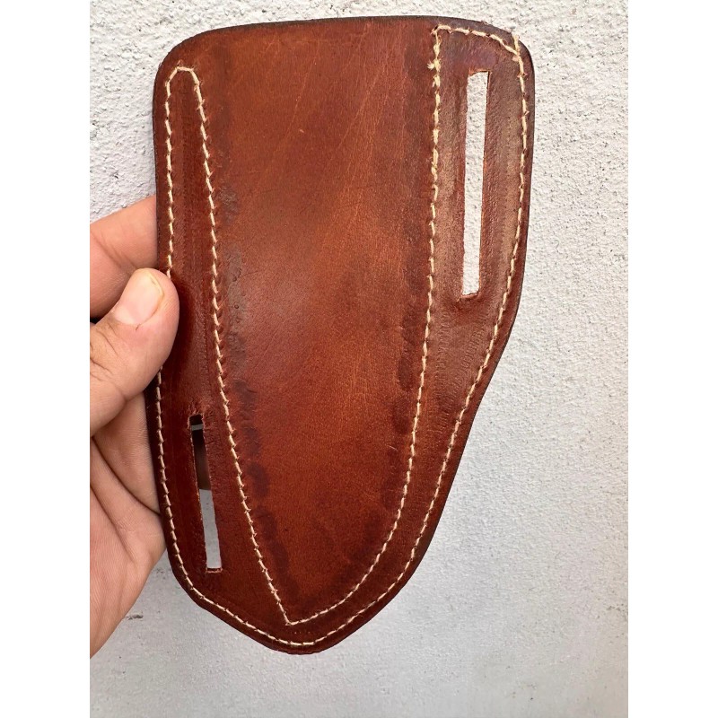 Leather Sheath Brown Leather Knife Sheath Pancake Fixed Blade Knife