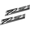 Xtreme Trux Black Chrome Z71 Emblem Badge Set Fits GM