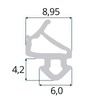 DQ-PP Rubber Window Seal, Black, for PVC Windows, Plastic Window