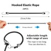 Liwein Bungee Cords with Hooks 24 pcs, 4mm Thick 25CM