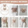 Magnetic Curtain Tie Backs Buckles Little Bear, 2 Pieces