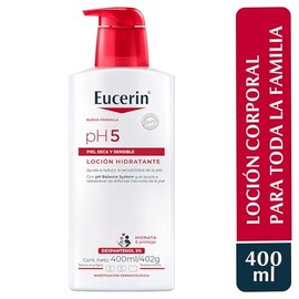 Eucerin Ph5 Loción Corporal Hidratante para Piel Seca O Sensible, 400 ml hidratación inmediata y duradera a la piel sensible