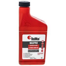 RedMax OEM MaxLife 2-Cycle Oil Bottle 50:1 5 gal Mix 580357204, 13 oz.