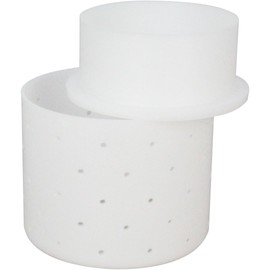 Milky Stampo per formaggio con coperchio pressato Ø 110 mm – Stampo per formaggio fai da te – Stampi per formaggio Camembert & crema di formaggio – Stampo per formaggio Feta di alta qualità in