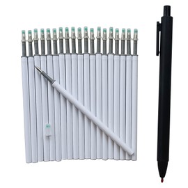 Twokiln 0.5 mm Pen Refill Black 4.3 Inch Gel Ink Refills,20 Pack Retractable Pen Refills Use for Click Pens with Spring,Send 1 Extra Pen,School Office Supplies(20 pcs)
