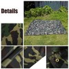 Camouflage Outdoor Portable Tent Tarp,Nylon Fabric Waterproof Picnic Mat,Anti-UV,as a