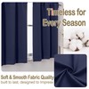 OVZME Navy Blue Blackout Curtains for Small Window Treatment, Light