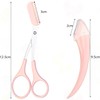 6-Piece Eyebrow Trimmer Set: 2 Eyebrow Scissors with Combs, 4