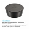 sourcing map Tapered Rubber Cap 75 mm to 90 mm
