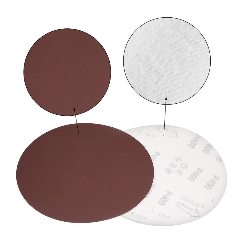 sourcing map 8" Hook and Loop Sanding Discs 80/100/120/180/240/400 Grit