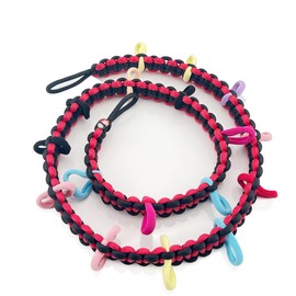 Rubber Ducks Holder for Jeep,Paracord Duck Holder for Jeep Wrangler YJ TJ JK JL JT,Can Hold 34 Rubber Ducks,Black/Red