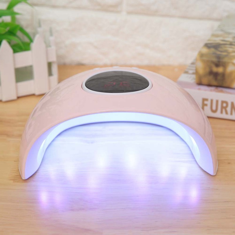 24W LCD Display UV Nail Dryer Dual Light Sources Gel