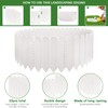 10.6" H White Garden Edging Borders, 10Pcs Plastic Garden Landscape