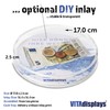 VITAdisplays Round Payment Plate, Cash Tray, Change Tray "Full-Moon" as