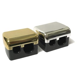 Moi Moises Campo Double Sharpener with Container Silver/Gold Special Makeup Pencils 30g