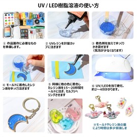 Unokki Resin Liquid, Highly Transparent, 11.6 oz (315 g) UV/LED Compatible Resin Liquid, Large Capacity, Highly Transparent UV Resin Liquid, Suitable for Jewelry, Clear UV Resin, Quick Cure, Hypoallergenic, Resin Liquid, Large Capacity