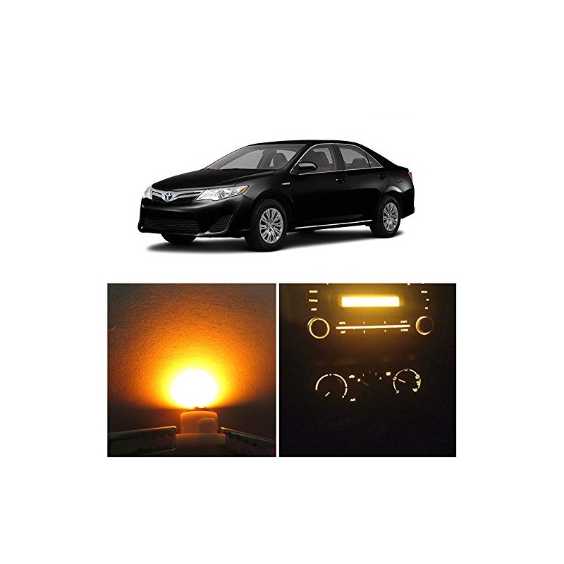 WLJH Yellow Climate Control Panel Lights A/C Dashboard Dash Heater
