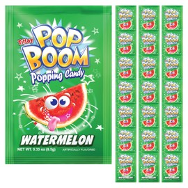 Tiltay Pop Boom – Watermelon Flavor Popping Candy with display box 24 packs