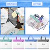 Zhehao 12 Pcs Student Book Pouches with Handle Mesh Zipper