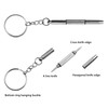 4 Piece Mini Eyeglass Screwdriver with 1 Piece Storage Box,