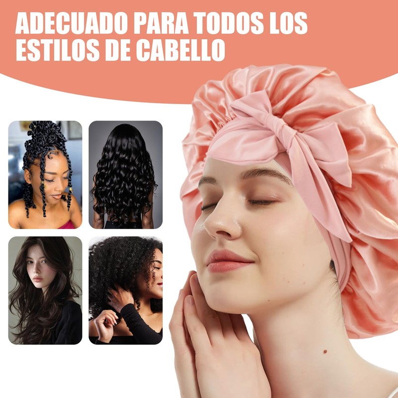 Gorro de seda para dormir, Silk Bonnet, es un Gorro