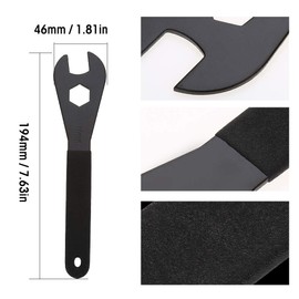 Hominas Multi-Function Carbon Steel Cone Wrench Spanner Bike Bicycle Repair Tool(17mm)