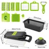 16 in 1 Gemüseschneider Manuell Set, Vegetable Chopper Cutter Slicer,