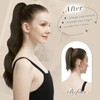 FESHFEN Ponytail Extensions Clip, 50 cm Hair Extensions Braid Long