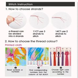 Bilrost Cross Stitch Kits for Beginners Needlepoint Kits for Adults Stamped Cross Stitch Kits for Adults DIY 14CT Embroidery Patterns Stitches Kit-Dressy Woman 11.81x14.17 inch