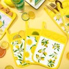 6 Pcs Pot Holders for Kitchen Heat Resistant Yellow Lemon