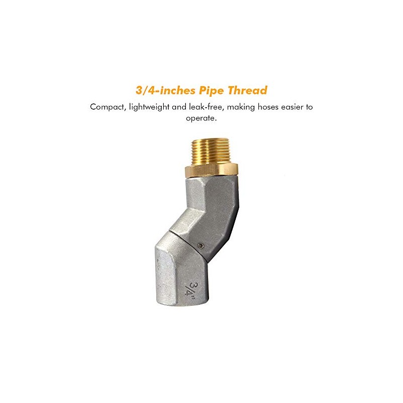 2PCS 3/4 Inch Fuel Swivel with Rotating Connector