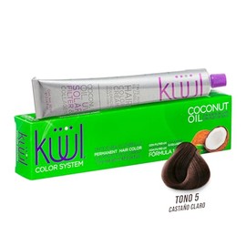 KÜÜL - Color System Tinte Permanente para Cabello Tono 5 90 ml, con Aceite de Coco, Filtro UV y Colágeno, Prolonga Intensidad del Color, Aporta Hidrat