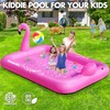 DeeprBlu Luxury Flamingo Inflatable Tanning Pool for 2 Person, 81x60