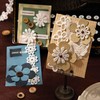 Vilikya 50Pcs Aesthetic Textured Scrapbook Paper Journaling Scrapbooking Supplies Kit,