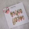 [Premium Nails] Pink Gradient Dangle Parts Handmade Nail Tips -