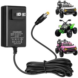 24V Charger for Kids Ride On Car 24 Volt Battery Charger for Ride On Toys Kid Trax ATV Quad Dump Truck Jeep Tractor Car Wrangler SUV Car Dynacraft Toy Car Kids Electric Car