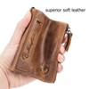 BULLCAPTAIN Genuine Leather Wallet for Men Vintage Bifold with Double
