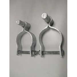 Pressed Steel Chain Link Fence Post Hinge w/Bolt - (2 Sets Pack) (1-5/8")