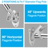 BONWIN Flag Pole Holder Brackets, BONWIN 1" Flag Pole Mounting