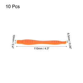 sourcing map 10pcs Universal Pry Spudger Tool, Phone Pry Opening Tool Plastic Crowbar for Cell Phone, PC, Laptop Tablet Screen Repairing, Orange