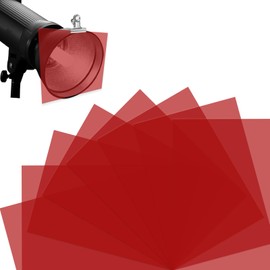 KINETOX Pack of 8 Colour Film Heat Resistant Colour Films A4 Transparent Colour Correction for Lamps Red Lamp Film 29.7 x 21 cm Colour Filter Photo Graphy Studio Headlight Strobe Flash LED Stage DIY