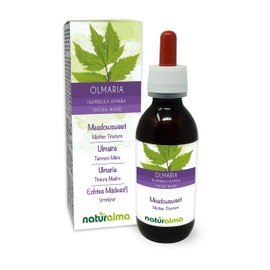 Real Meadowsweet (Filipendula ulmaria or Spirea ulmaria) Flowers Alcohol-free Mother Tincture Naturalma Liquid Extract Drops 120 ml Dietary Supplement Vegan