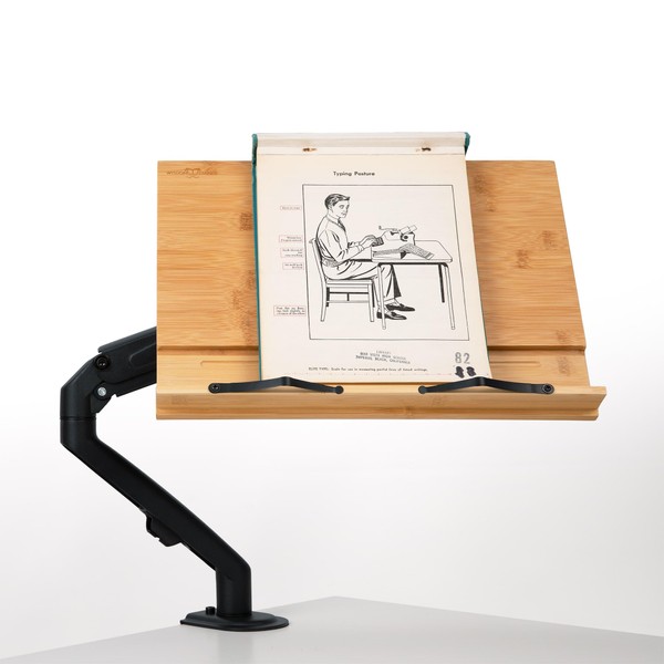 Wisdom Stands Laptop Stand & Book Stand - Highly Adjustable Computer Riser and Book Holder for Desk - for Large & Small Laptops, Books & Tablets - Up to 13 lb - Large Size 15.4 x 11 inch