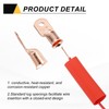 MECCANIXITY 10pcs 1/0 M6 AWG Battery Lugs Ring Terminals, 1/4"