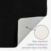 Allure Luxury Deep Pile Microfibre Pedestal Toilet Mat, Non-Slip, 50